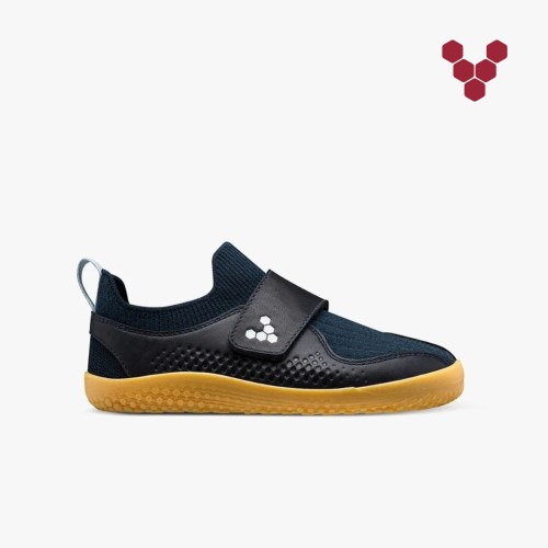 Vivobarefoot Primus Knit II Kids Trainers Black UK JKYQ